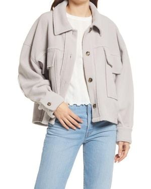 Thread & Supply Polar Fleece Oversize Jacket - Blue