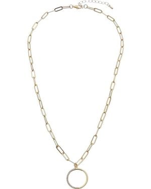 Juvell Circular Pendant Necklace - Yellow