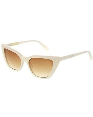 BCBGMAXAZRIA 54Mm Slim Gradient Cat Eye Sunglasses - White