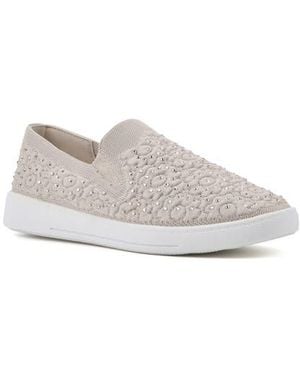 White Mountain Unit Knit Slip-On Sneaker - White