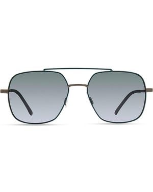 Eco Trinidad 56Mm Polarized Aviator Sunglasses - Gray