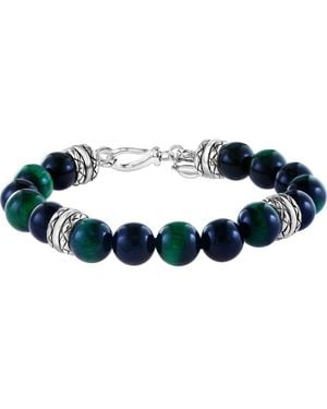 Effy Tiger Eye Beaded Bracelet - Blue
