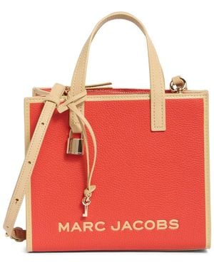 Marc Jacobs Bicolor Border Bold Grind Mini Grind Tote - Red