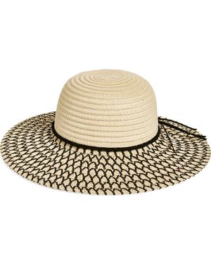 Nordstrom Rack Scalloped Floppy Hat - Natural