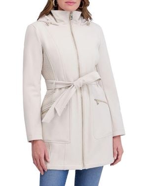 Kensie Hooded Softshell Jacket - White
