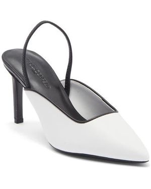 Karl Lagerfeld Grier Slingback Pump - White