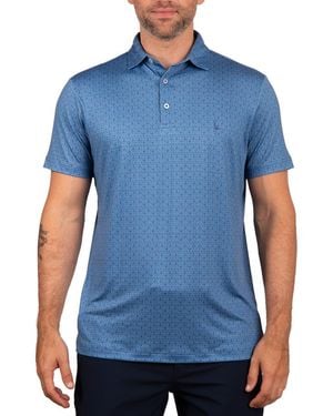 Tailorbyrd Martini Glass Printed Polo - Blue