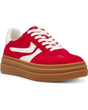 Steve Madden Dodge Platform Sneaker - Red