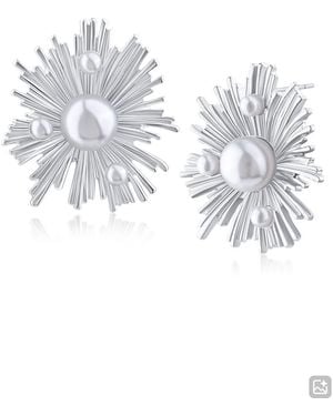 Jardin Modern Sunshine Faux Pearl Stud Earrings (Nordstrom Exclusive) - White