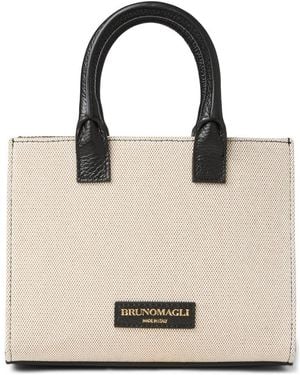 Bruno Magli Gia Top Handle Tote Bag - Natural