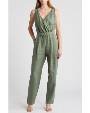 Nation Ltd Kiara Sleeveless Linen Jumpsuit - Green