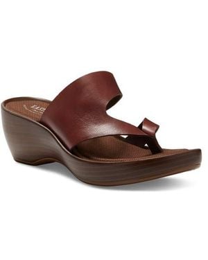Eastland Laurel Leather Platform Wedge Sandal - Brown