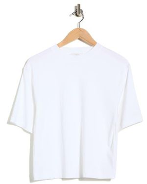 Vince Pima Cotton Wide Sleeve T-Shirt - White