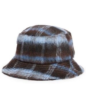 Steve Madden Tartan Bucket Hat - Blue