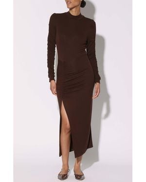 Walter Baker Connie Long Sleeve Dress - Brown