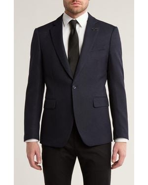 T.R. Premium Slim Fit Pocket Blazer - Blue