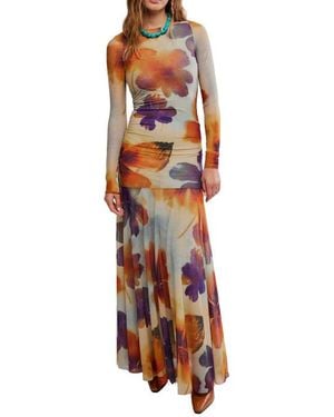 Free People Sunnei Maxi Dress - Orange