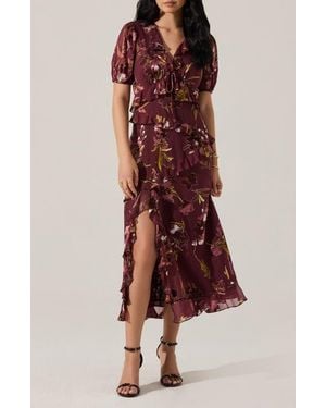 Astr Bennet Floral Tiered Dress