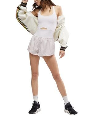 Free People Fp Movement Righteous Runsie Romper - White