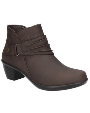 Easy Street Damita Buckle Boot - Brown
