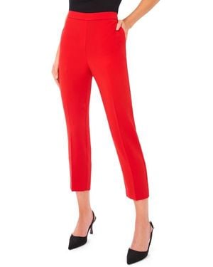 Halogen® High Waist Ankle Straight Leg Pants - Red