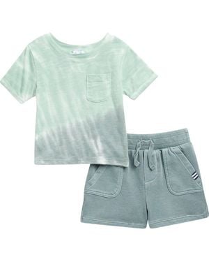 Splendid Pocket T-Shirt & Shorts Set - Green