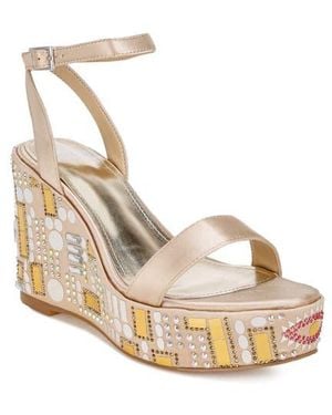 Rag & Co Metropolis Wedge Sandal - Natural