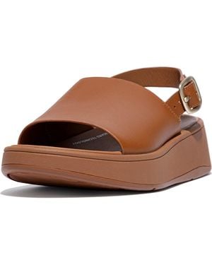 Fitflop F-Mode Flatform Slingback Sandal - Brown