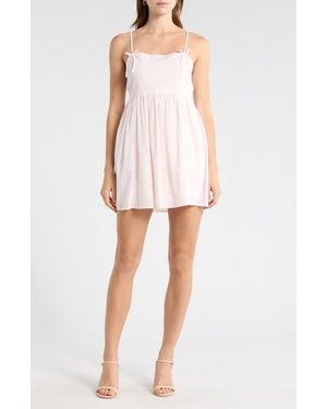 Abound Cami Bow Babydoll Dress - White