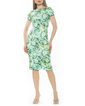 Alexia Admor Crysta Stretch Sheath Dress - Green