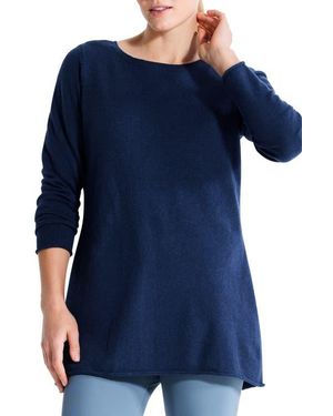 NZ ACTIVE by NIC+ZOE Cool Down Twist Back Sweater - Blue