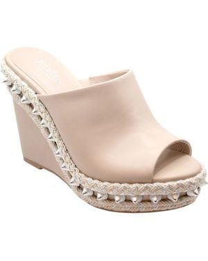 Charles David Haider Platform Wedge Sandal - White