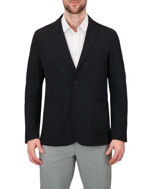 C-LAB NYC Packable Woven Tech Jacket - Black