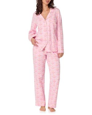Bedhead Print Jersey Pajamas - Pink