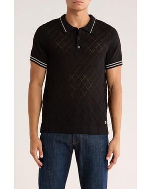 T.R. Premium Short Sleeve Knit Sweater - Black