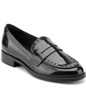 Rockport Vianna Faux Leather Loafer - Black