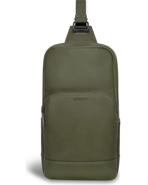 CHAMPS Onyx Leather Sling Bag - Green