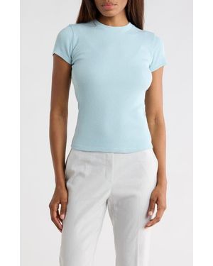 Theory Stretch Rib Tiny Tee - Blue