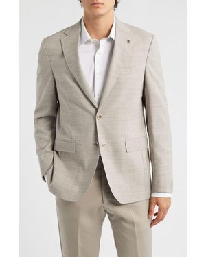 Jack Victor Midland Textured Wool & Silk Sport Coat - Gray