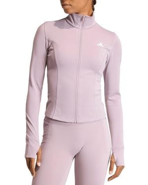 adidas Workout Essentials Zip Knit Jacket - Pink