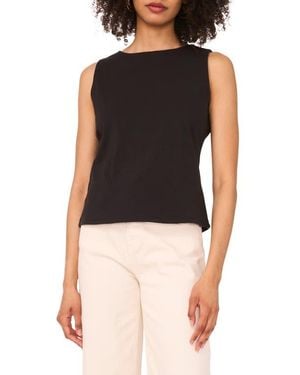 1.STATE Boat Neck Tie Back Tank - Black