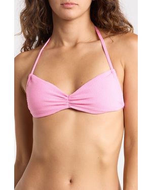 Dippin' Daisy's Christina Ruched Bikini Top - Pink