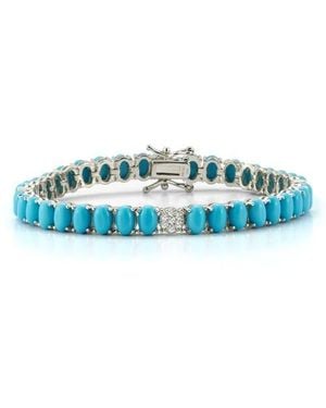 Chloe and Madison 5.5Mm Tennis Bracelet - Blue