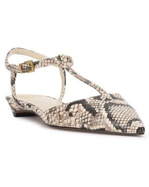 Vince Camuto Varena Ankle Strap Pointed Toe Flat - Multicolor
