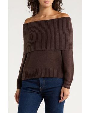 Abound Off The Shoulder Sweater - Black