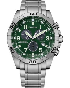 Citizen Weekender Eco-Drive Chronograph Bracelet Watch, 44Mm - Green