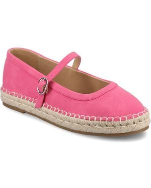 Journee Collection Kenzie Espadrille Flat - Pink