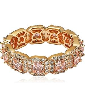 Suzy Levian Asscher-Cut CZ Statement Ring - Brown