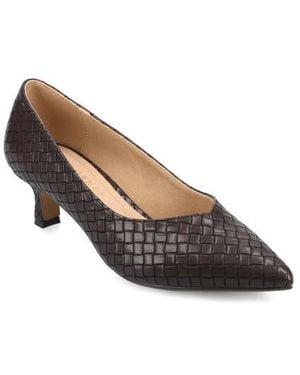 Journee Collection Pammie Pump - Brown