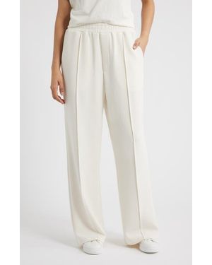Bernardo Pintuck Wide Leg Pants - White